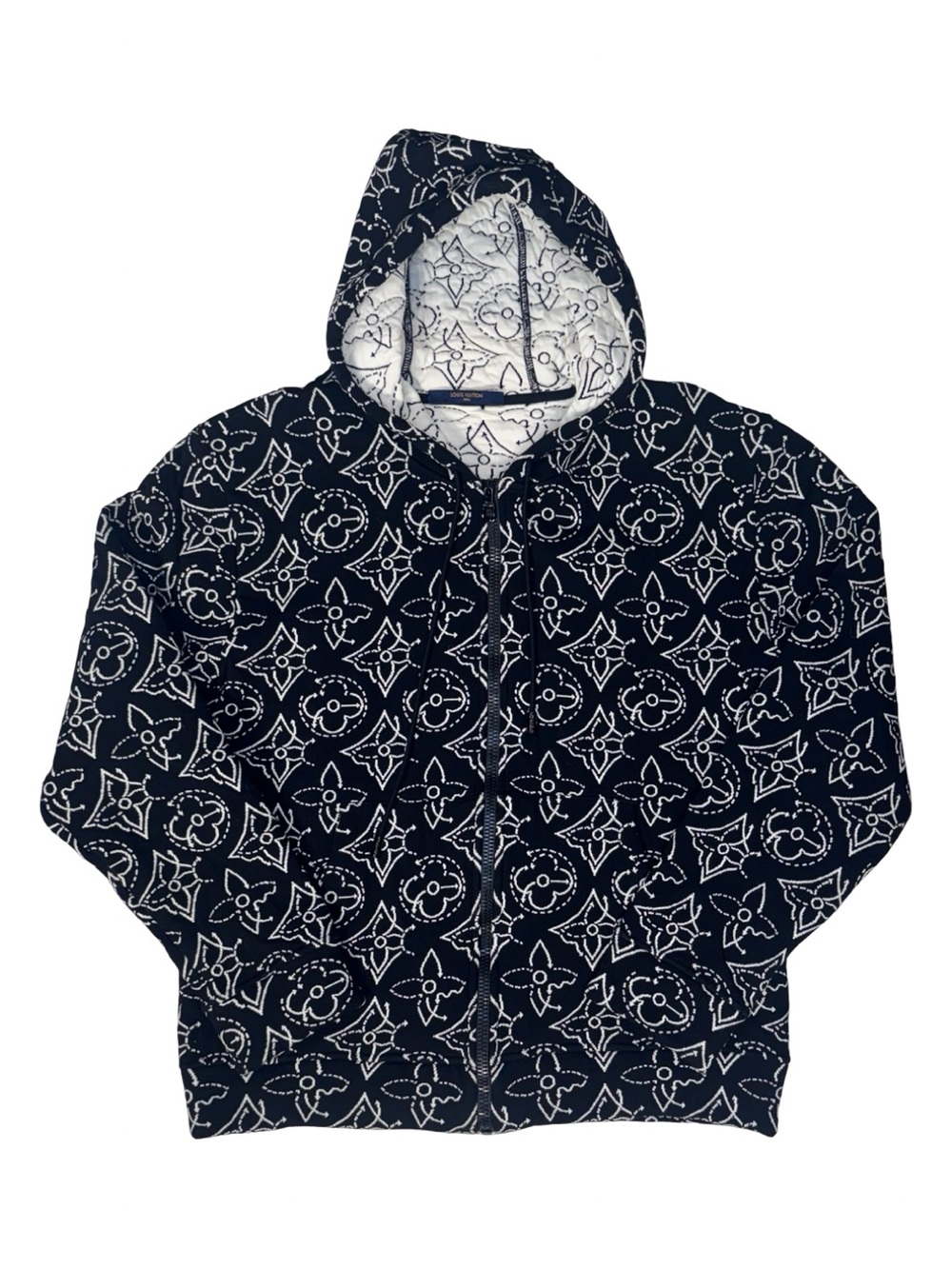 LOUIS VUITTON X NBA MONOGRAM HOODIED ZIP SWEATER